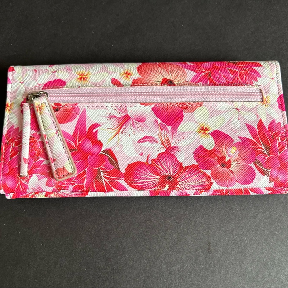 TAHARI Pink Floral Wallet - Picture 5 of 5